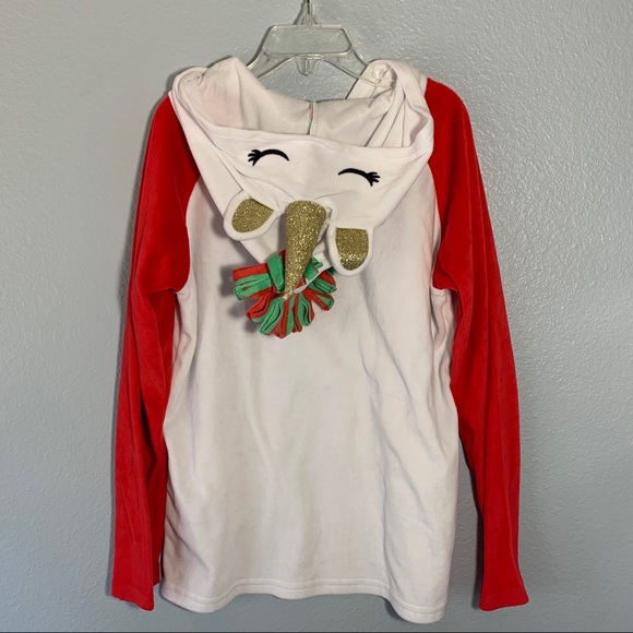 Justice Hooded Christmas Unicorn Pajama Set - Picture 6 of 15